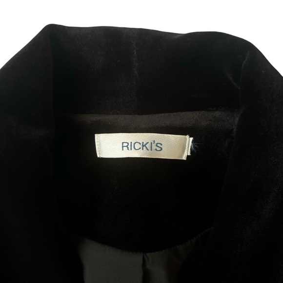 Rickis Velveteen Lined Blazer Black, Large, Single Button *NWOT* - Picture 8 of 14